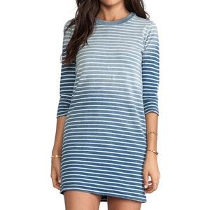 CURRENT/ELLIOTT Striped Tee 3/4 Sleeve Dress 2